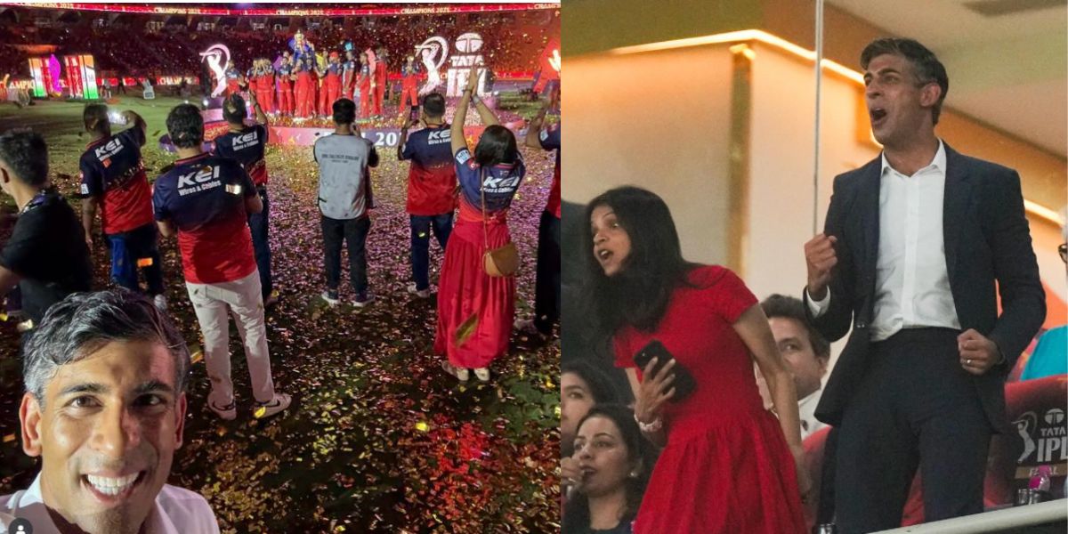 ब्रिटेन के पूर्व PM ऋषि सुनक RCB विक्ट्री सेलिब्रेशन को कैमरे में किया कैद, सोशल मीडिया पर सेल्फी शेयर कर जीत लिया दिल