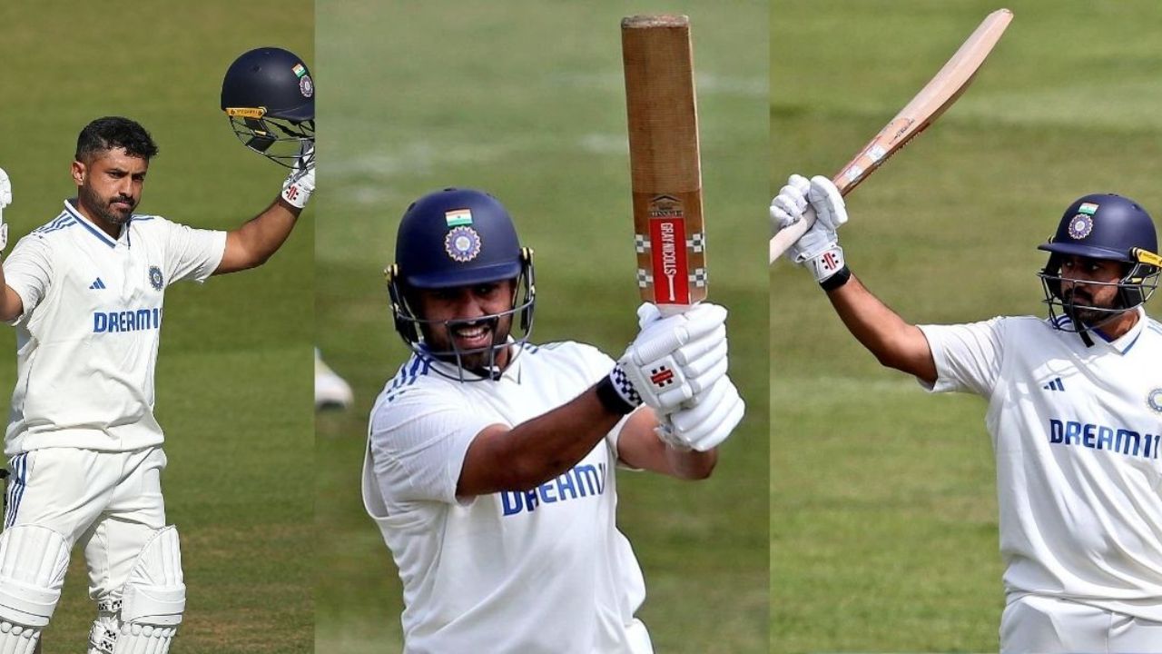 Karun Nair की बल्लेबाजी से थर-थर कांपी अंग्रेजी सरजमीं, दोहरा शतक ठोक इंग्लैंड के खिलाफ प्लेइंग-XI में पक्की कर ली जगह Karun Nair की बल्लेबाजी से थर-थर कांपी अंग्रेजी सरजमीं, दोहरा शतक ठोक इंग्लैंड के खिलाफ प्लेइंग-XI में पक्की कर ली जगह