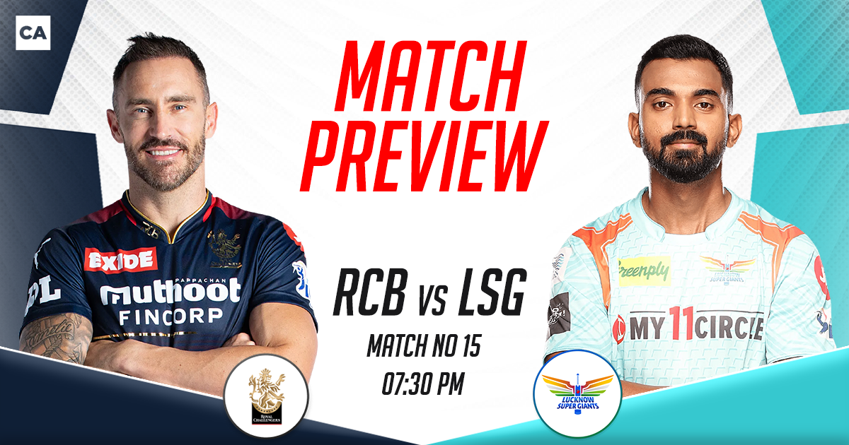 RCB vs LSG मैच से जुड़ी हर जरूरी जानकारी, जानिए मौसम-पिच समेत प्लेइंग-XI का हाल