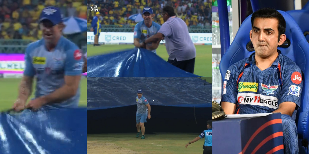 गौतम गंभीर के साथी ने जीता दिल, बारिश आने पर ग्राउन्ड्समैन के साथ उठाने लगे कवर, VIDEO हुआ वायरल