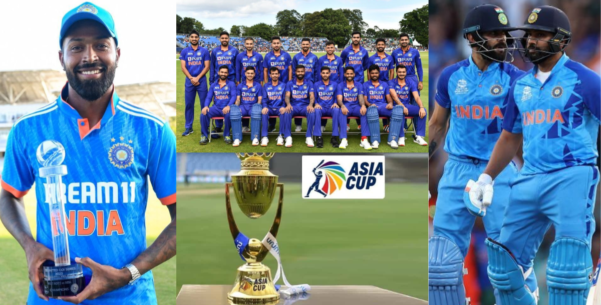 15-member Team India announced for Asia Cup 2023 Hardik Pandya becomes captain