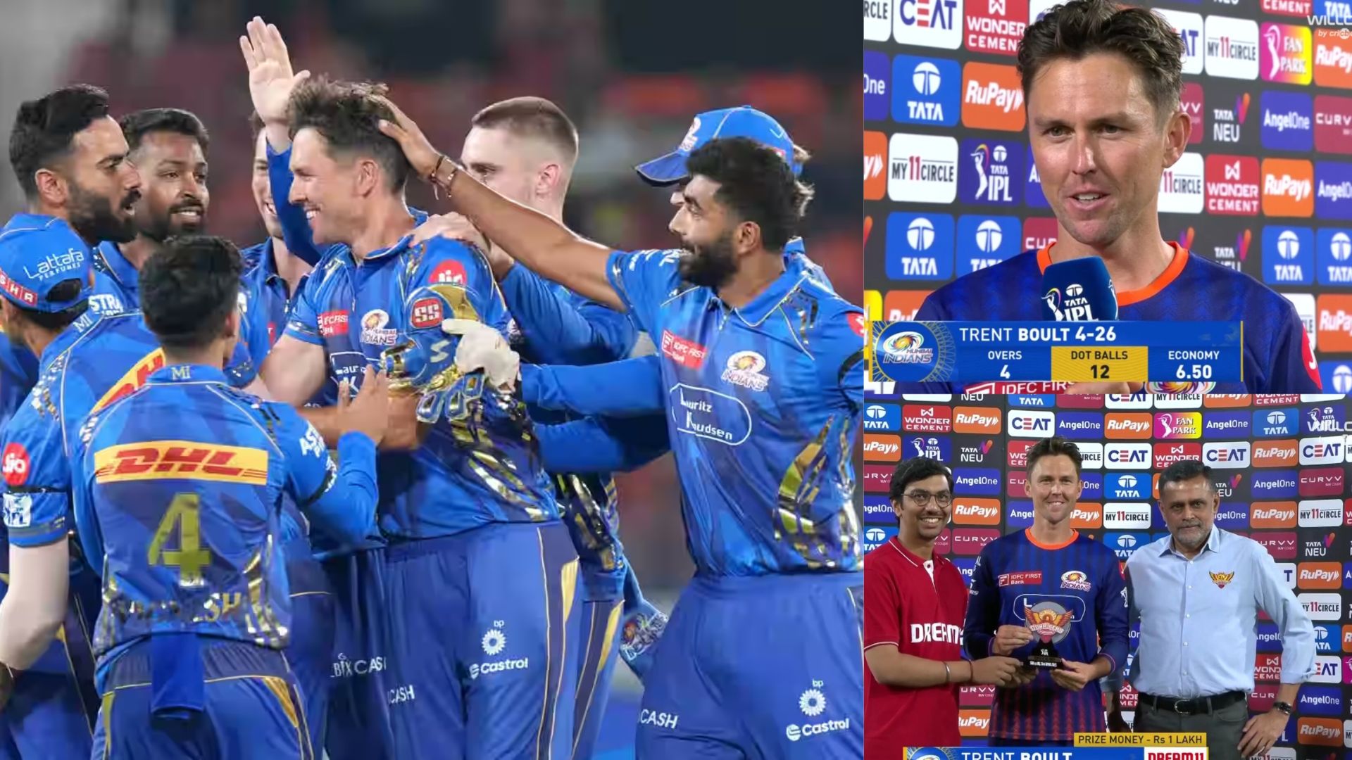 ''हल्के में नहीं ले सकते...'' हैदराबाद के मुंबई की जीत के हीरो रहे बने ट्रेंट बोल्ट, 4 विकेट लेने के...