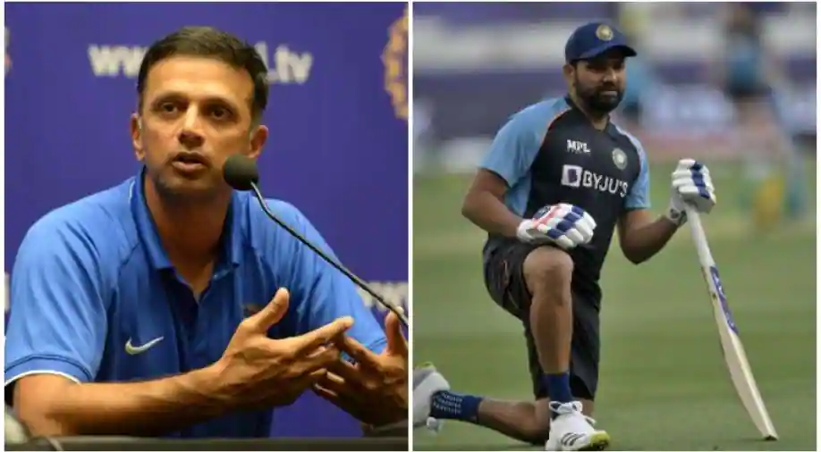 Rahul ZDravid and Rohit Sharma file photo