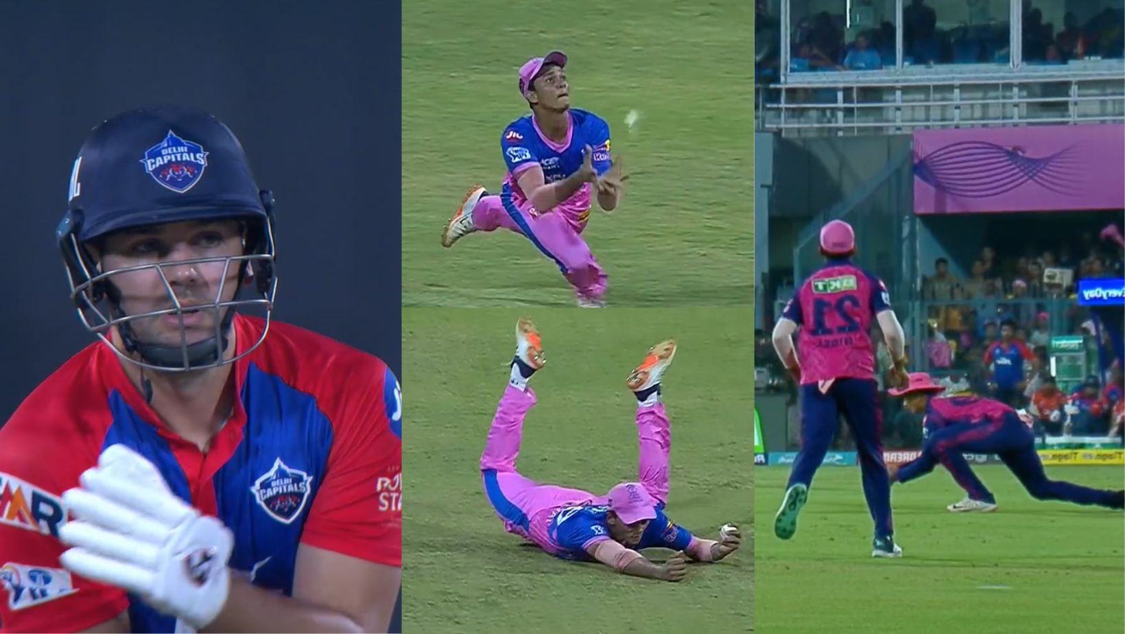 यशस्वी जायसवाल ने मुंह के बल डाइव लगाकर जमीन से 2 इंच ऊपर लपकी गेंद, तो बल्लेबाज का मुंह रह गया खुला...