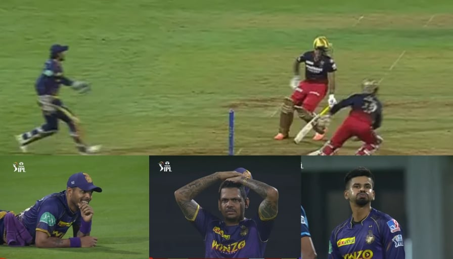 KKR missed Run Out RCB vs KKR