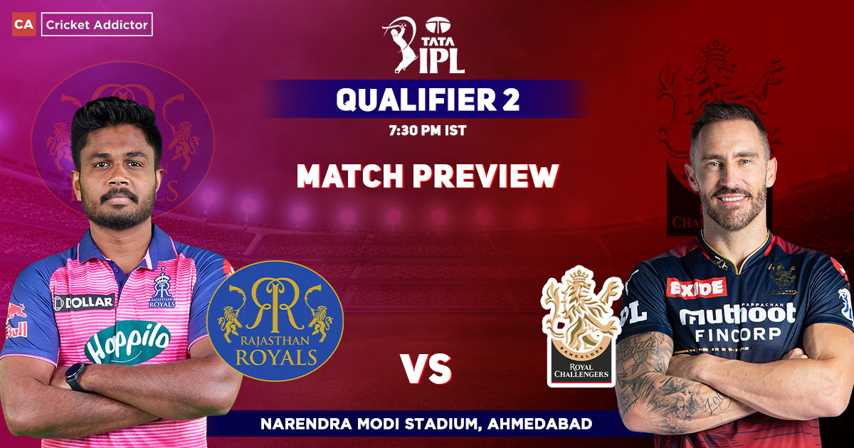 RCB vs RR Qualifier 2 Match Preview, head to head, pitch, weather