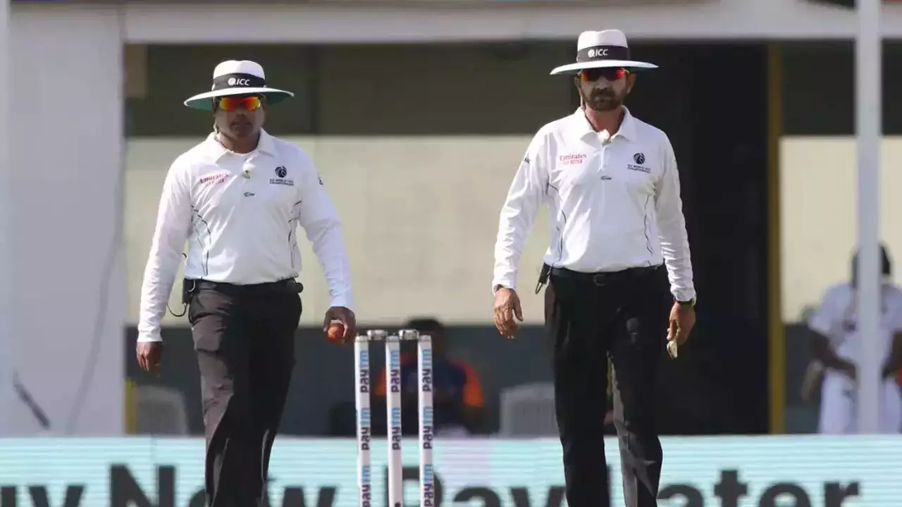 BCCI Umpire - Nitin menon and Anil Chaudhary