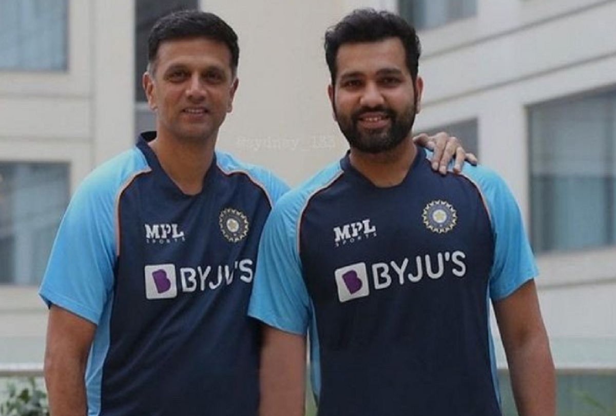Rohit Sharma And Rahul Dravid