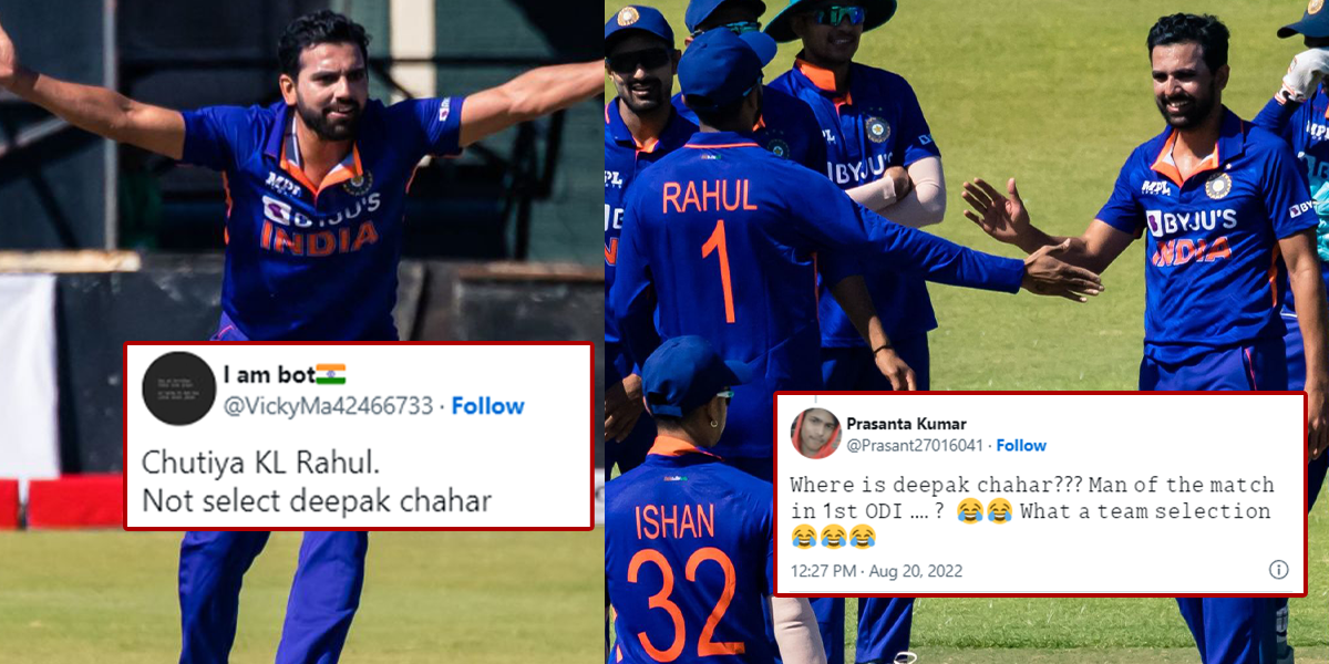 'मैच विनर को क्यों निकाल दिया.." दीपक चाहर को प्लेइंग-XI से बाहर देख भड़के फैंस, ट्रोलर्स के निशाने...