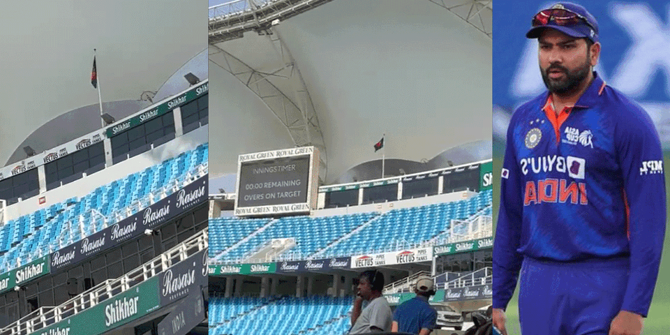 IND vs AFG - Fire in Dubai International Stadium