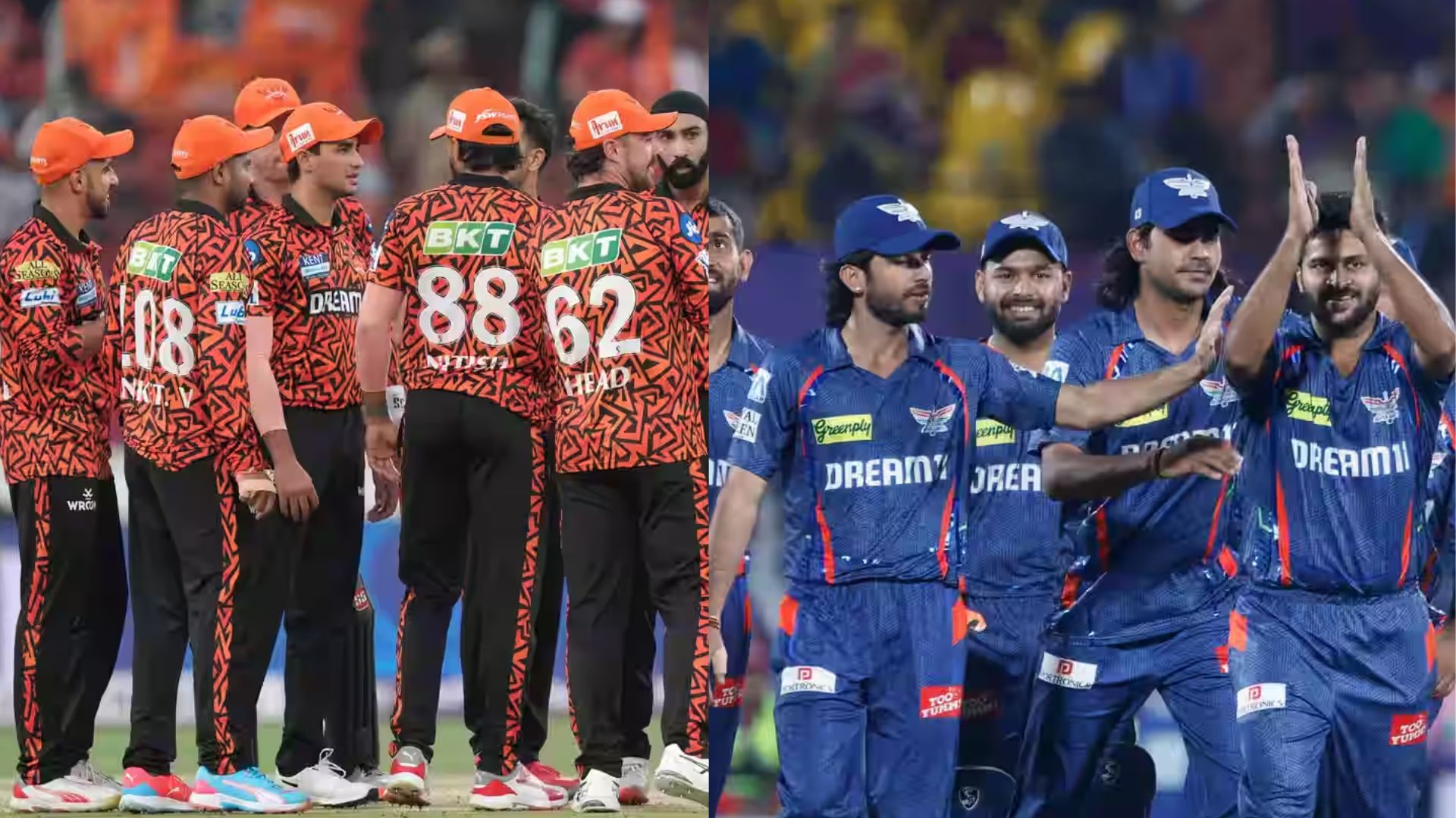 SRH vs LSG:  Head to head