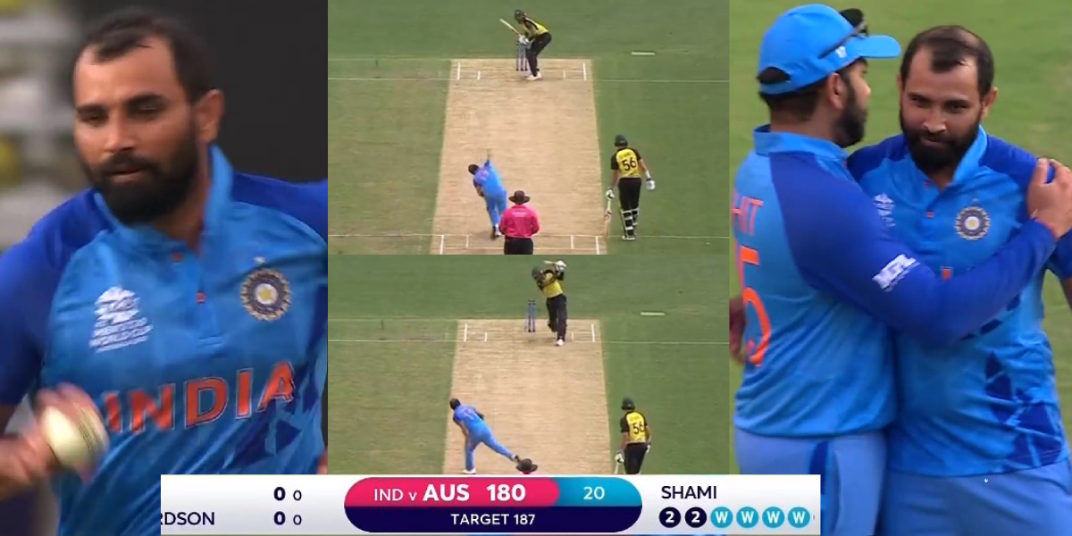 Mohammed shami Wicket Video vs AUS