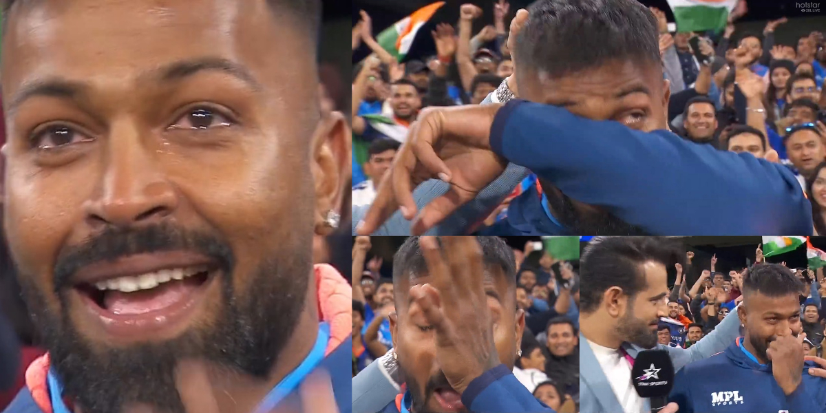 IND vs PAK - Hardik Pandya Crying
