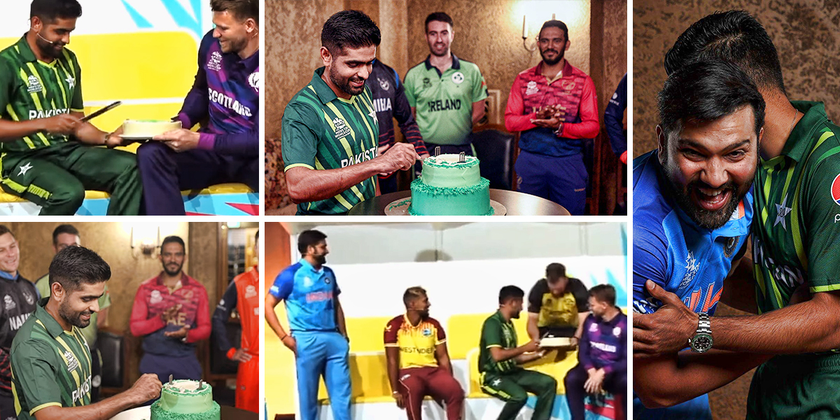 babar azam celebrated his birthday with all the captains ahead of t20 world cup see pic