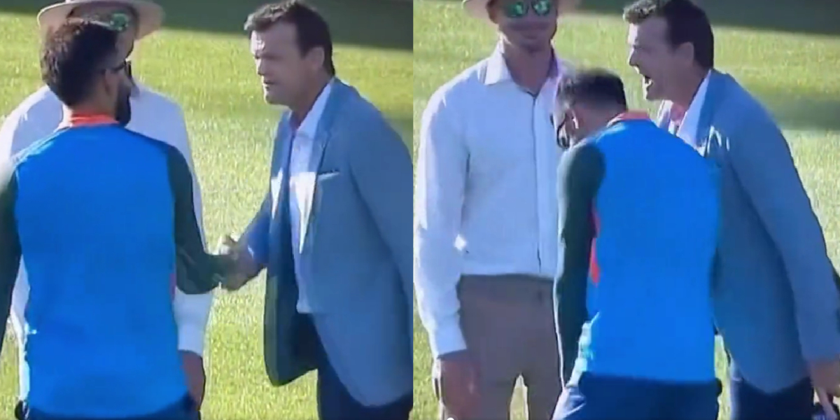 adam gilchrist and virat kohli hand handshake video