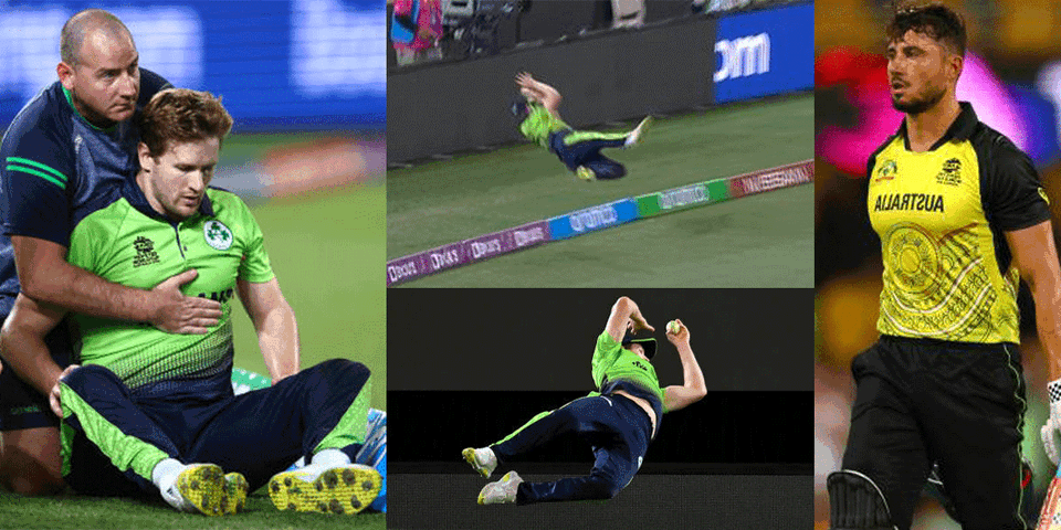 AUS vs IRE - McCarthy Stunning Boundary Save