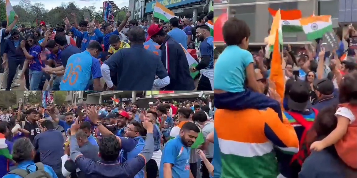 Indian fans are celebrating by reaching Melbourne Video