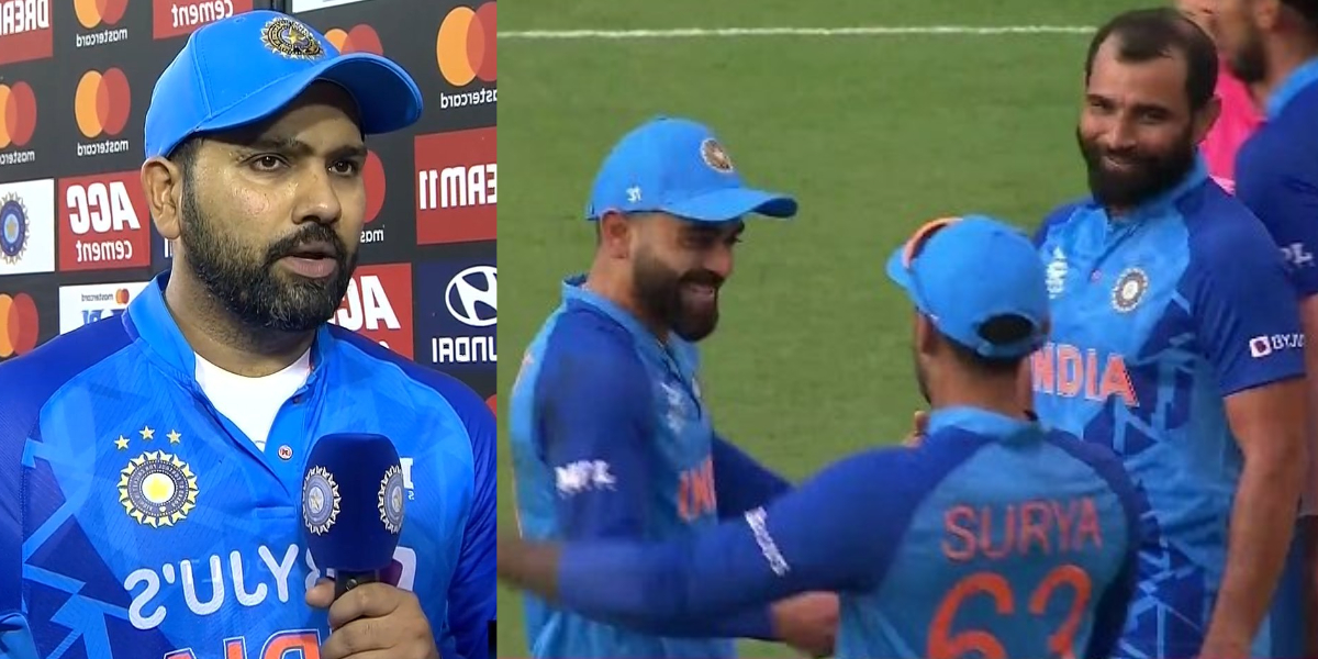 Rohit sharma on Mohammed shami