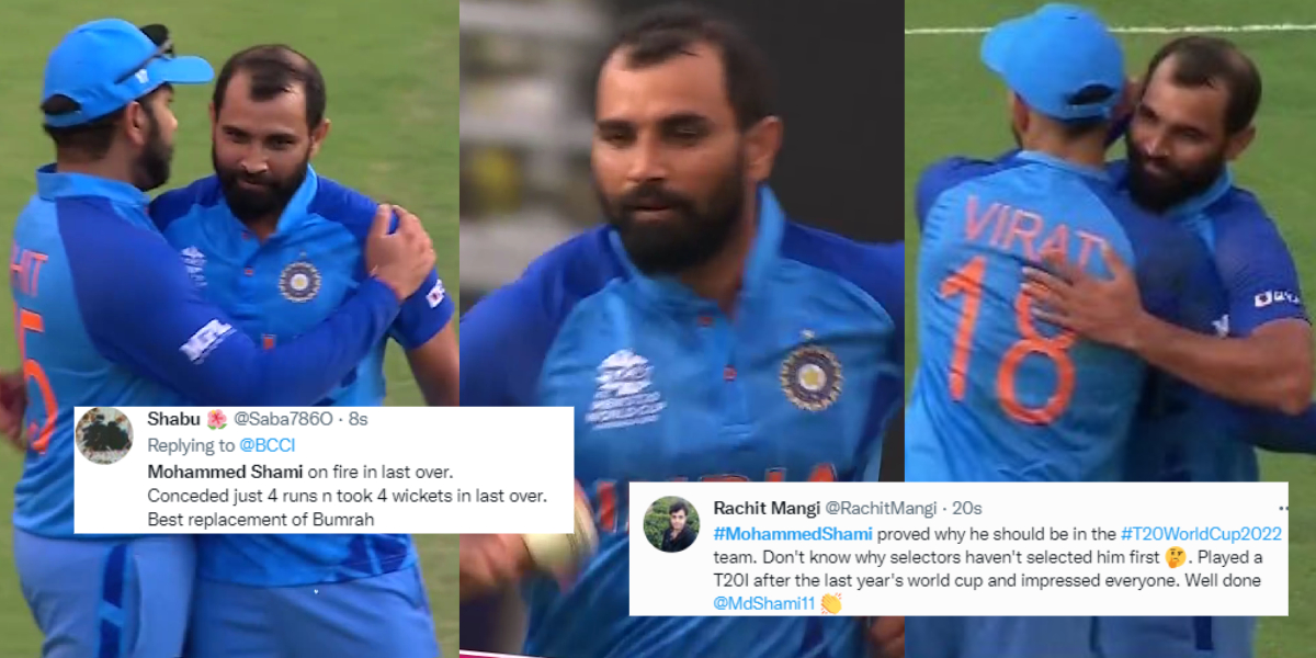 Mohammed shami Trend after take 4 wickets in last Over vs AUS