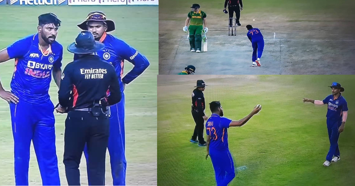 Mohammed Siraj Arguing with Umpire-IND vs SA 1st ODI 2022