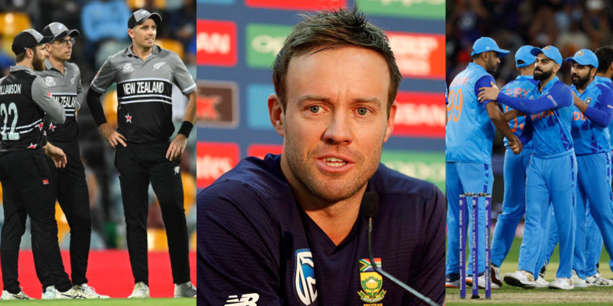 AB Devilliers said I think India and New Zealand will play in the final - I think India will win the...