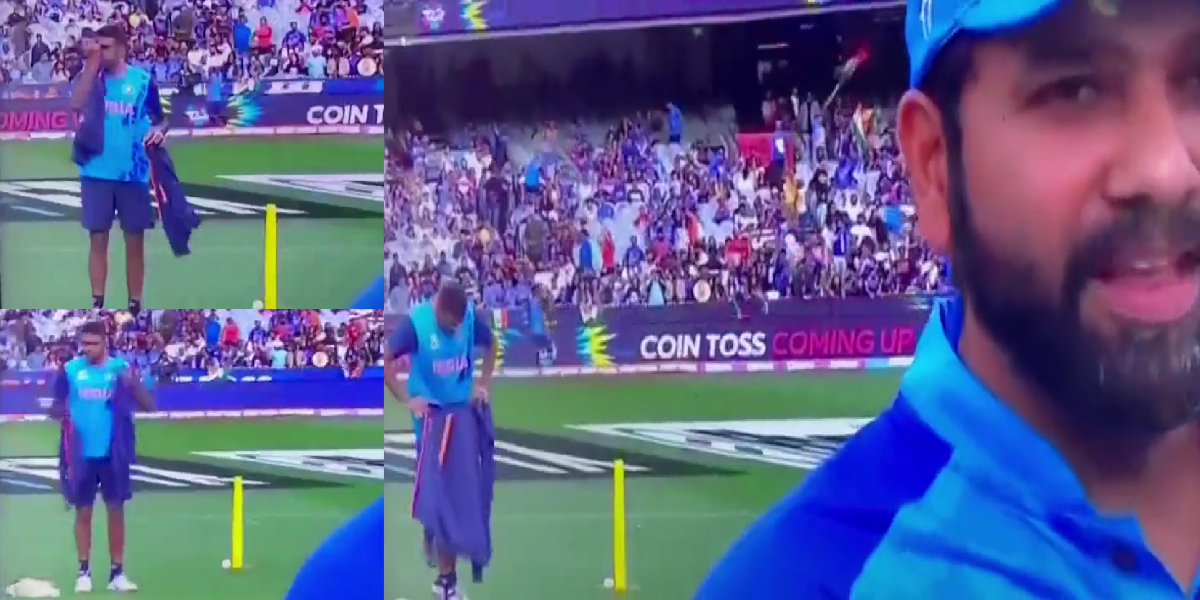Video of R Ashwin sniffing the jacket went viral
