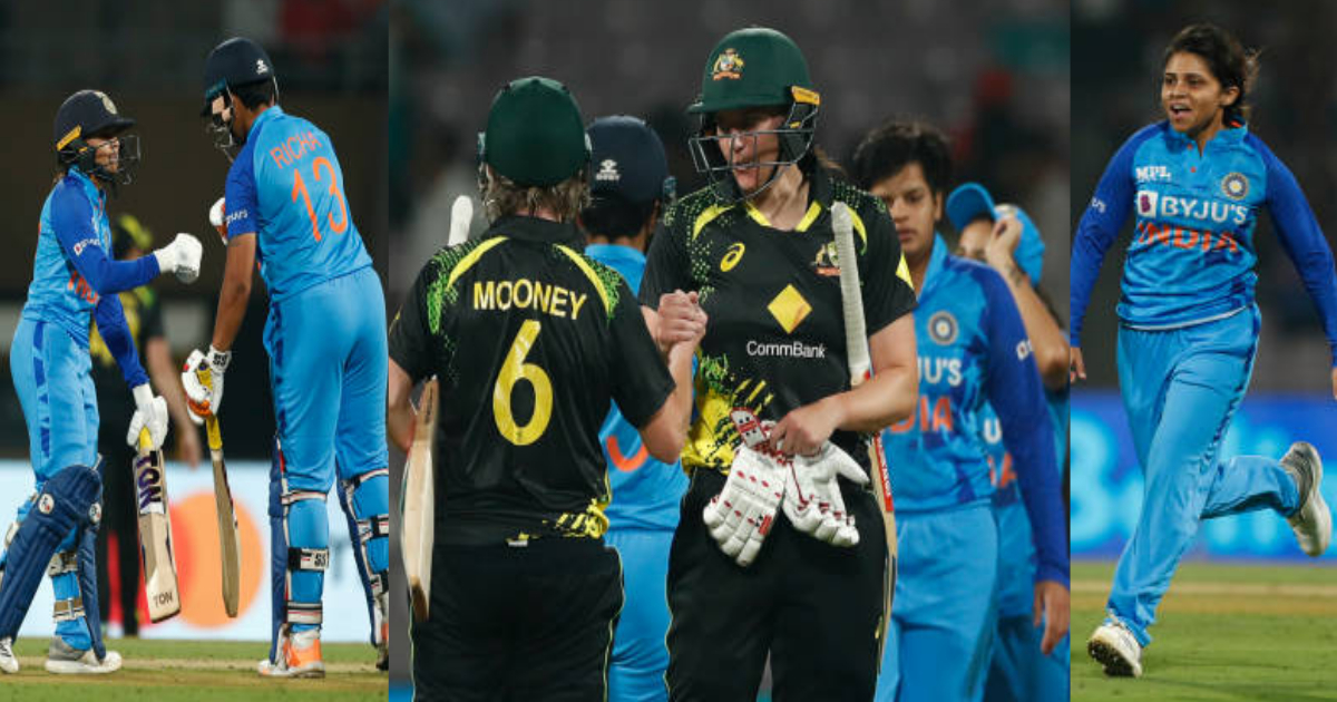 Australia won by 9 wickets against india women cricket team in 1st T20I