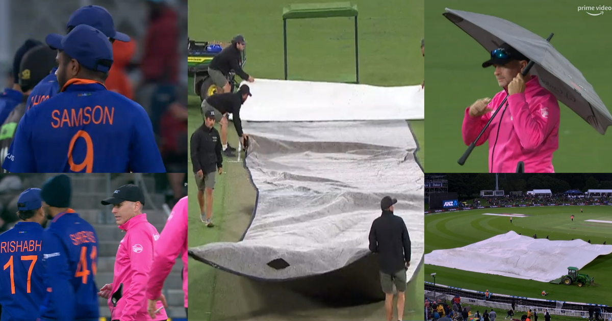 NZ vs IND 3rd ODI Rain Delay