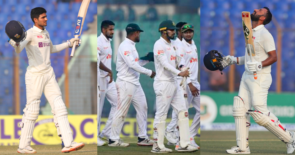 IND vs BAN: पहले गेंदबाजों का बरपा कहर, फिर गिल-पुजारा ने ठोका शतक, तीसरे दिन पारी घोषित करते हुए टी...