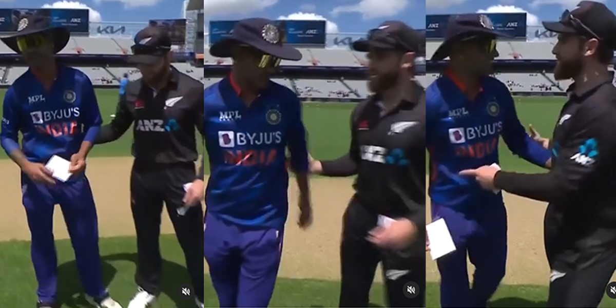 kane williamson shikhar dhawan Toss video