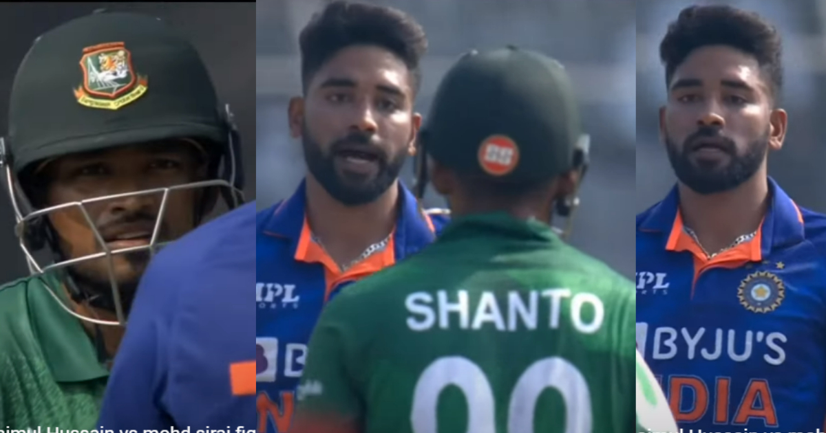 Mohammed Siraj vs najmul hossain shanto