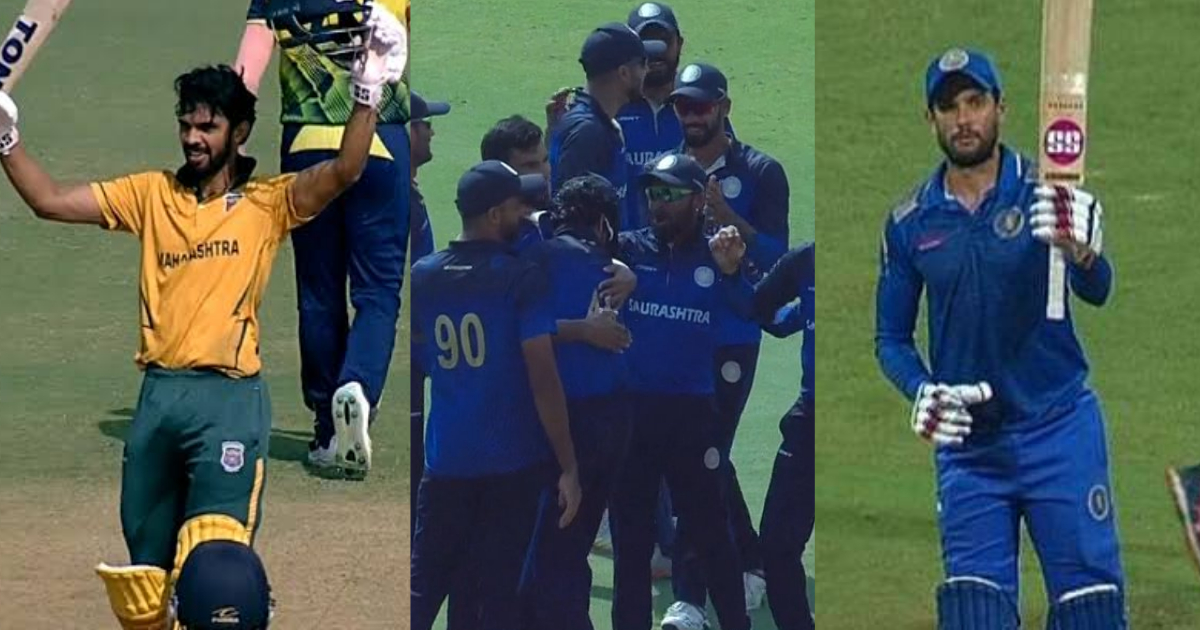 Saurashtra won by 5 wickets against Maharashtra
