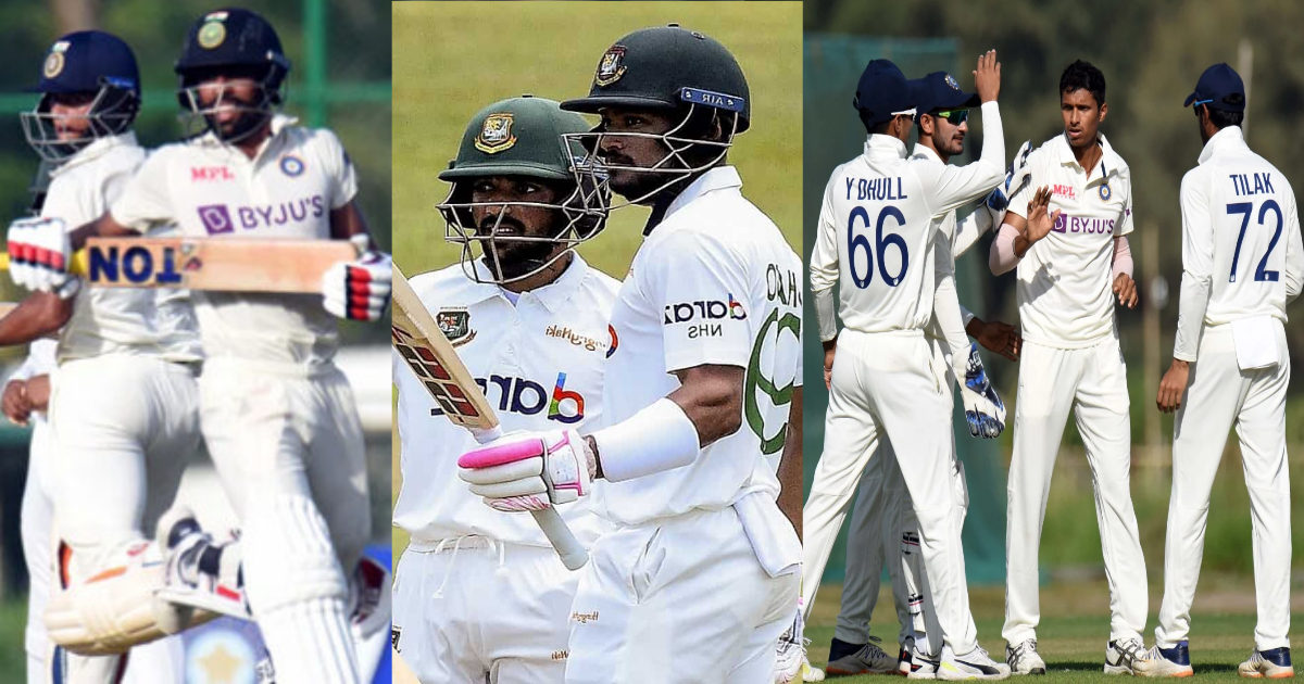 Bangladesh A vs India A 1st unofficial Test drawn