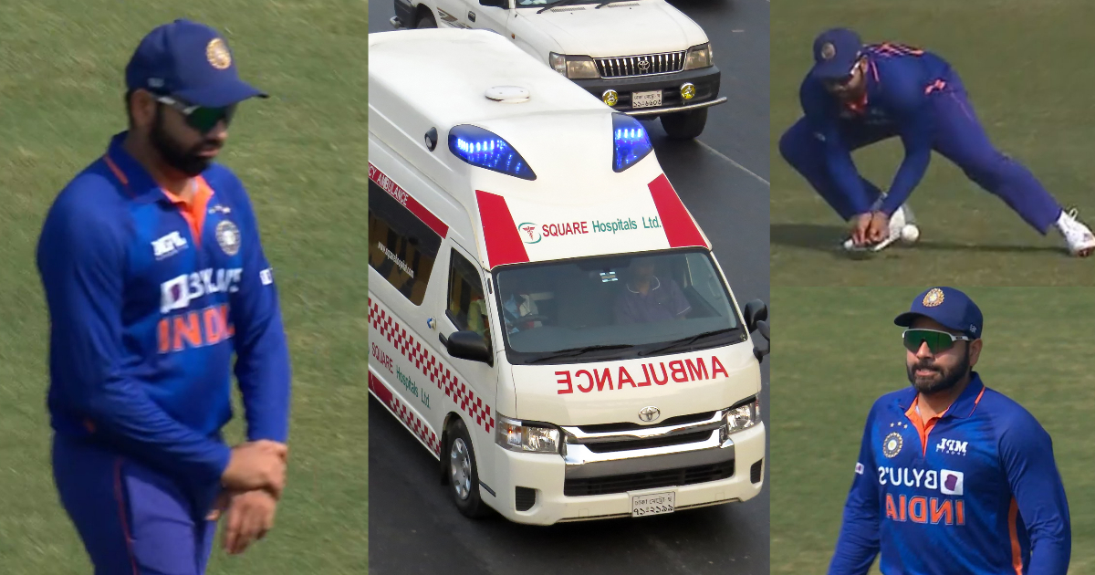 Rohit Sharma has gone to the hospital for a scan