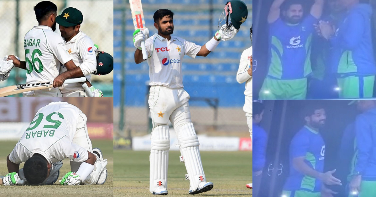 Babar Azam Century Celebration vs New Zealand