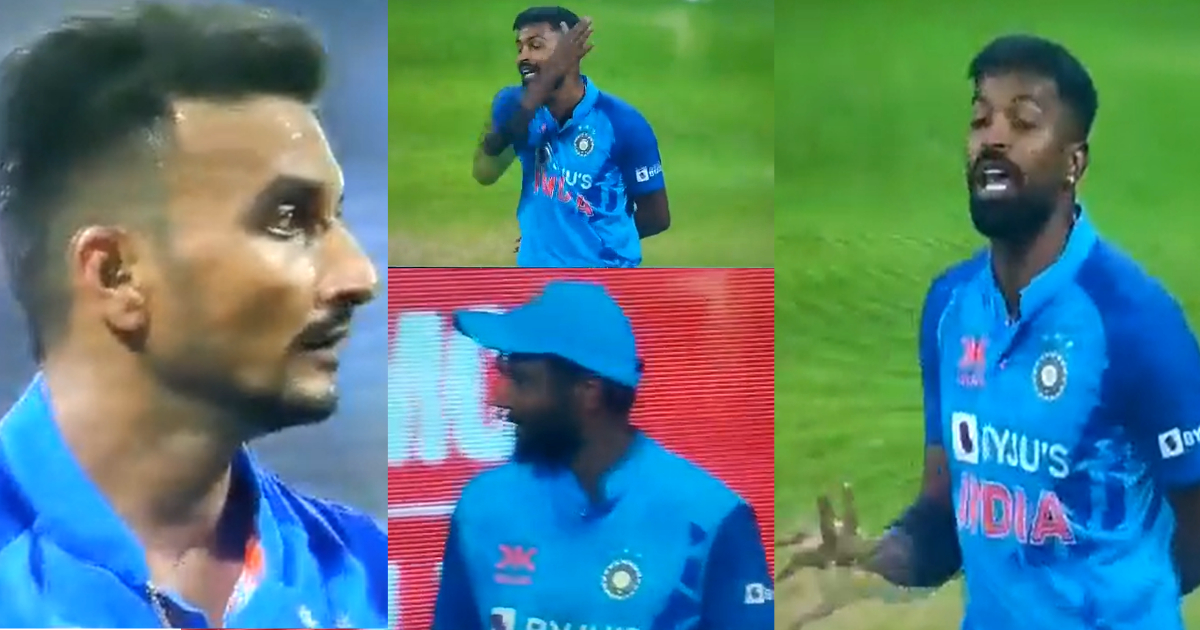 Hardik Pandya angry on Harshal Patel