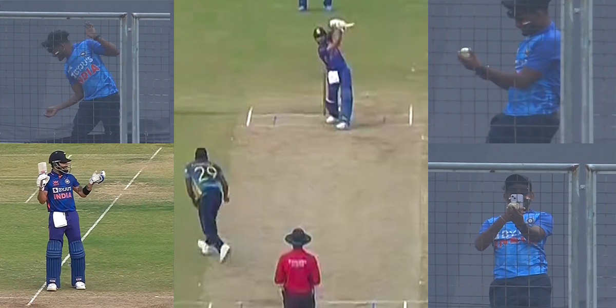 Fan Took Selfie with Virat Kohli Six Ball