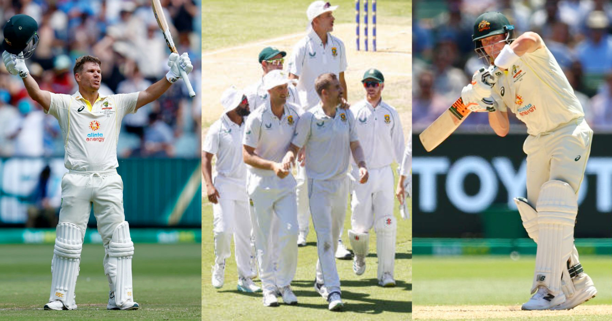 AUS vs SA: वॉर्नर ने जड़ा दोहरा शतक, तो स्मिथ के बल्ले से आई चौकों की बाढ़, टेस्ट के दूसरे दिन भी अफ...
