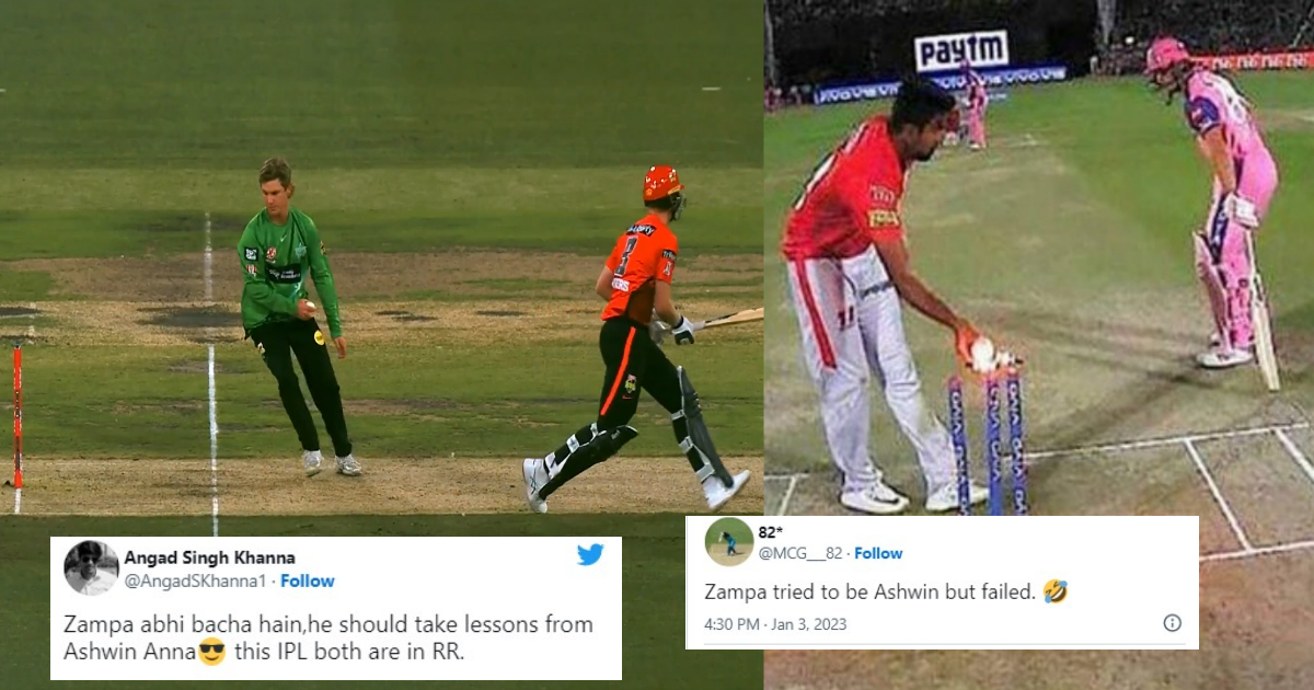 Adam Zampa Failed to do Mankading