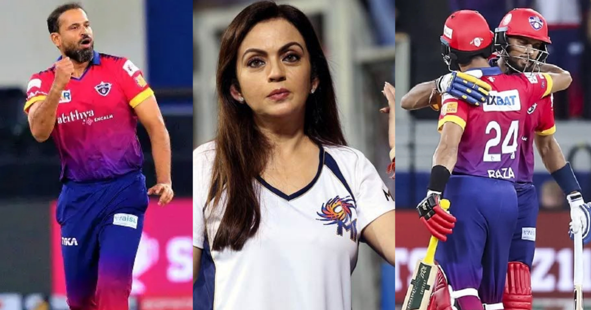 ILT20: यूसुफ पठान के इस दांव ने तोड़ा अंबानी का सपना, शर्मनाक हार के बाद T20 लीग से बाहर हुई मुंबई इं...