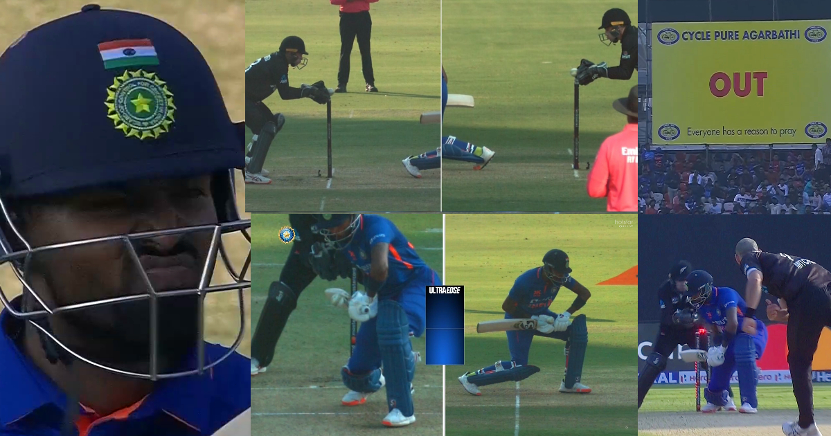Hardik Pandya's Wicket Video vs Newzealand