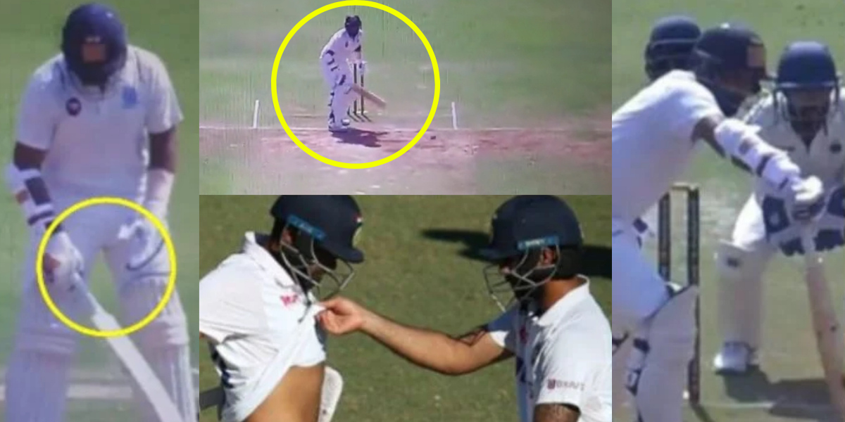 VIDEO: टूटा हाथ लेकर बल्लेबाजी करने उतरे हनुमा विहारी ने चटाई आवेश खान को धूल, एक ही हाथ से चौका जड़...