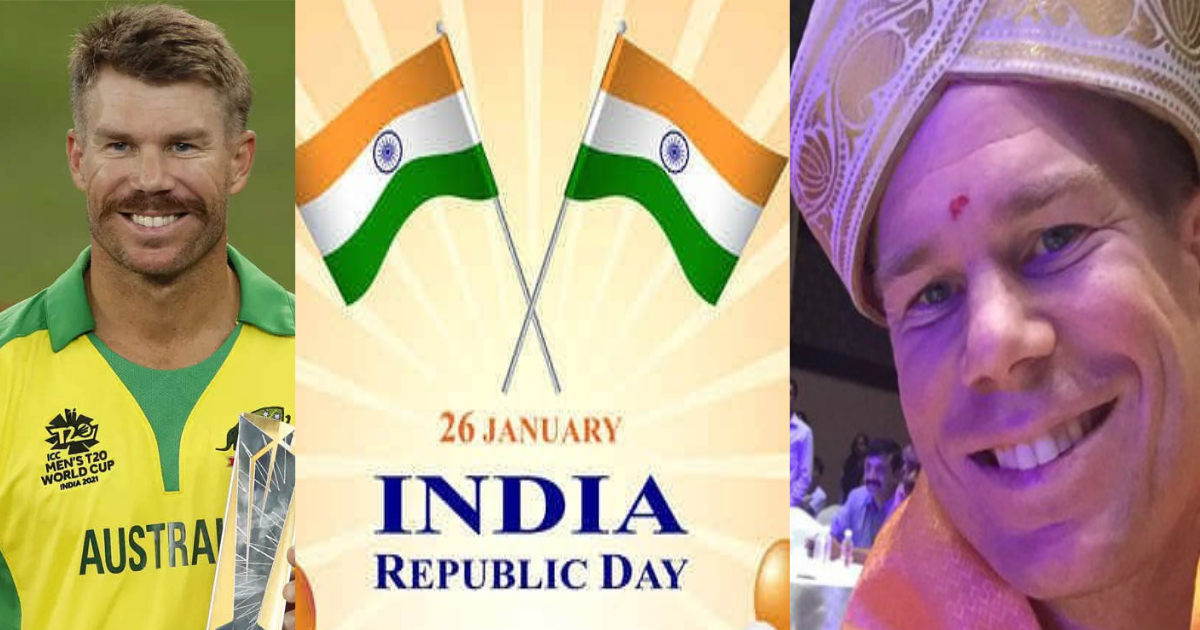 तिरंगे के रंग में रंगे ऑस्ट्रेलियाई क्रिकेटर डेविड वॉर्नर, 74वें गणतंत्र दिवस पर भारतीयों को खास अंद...