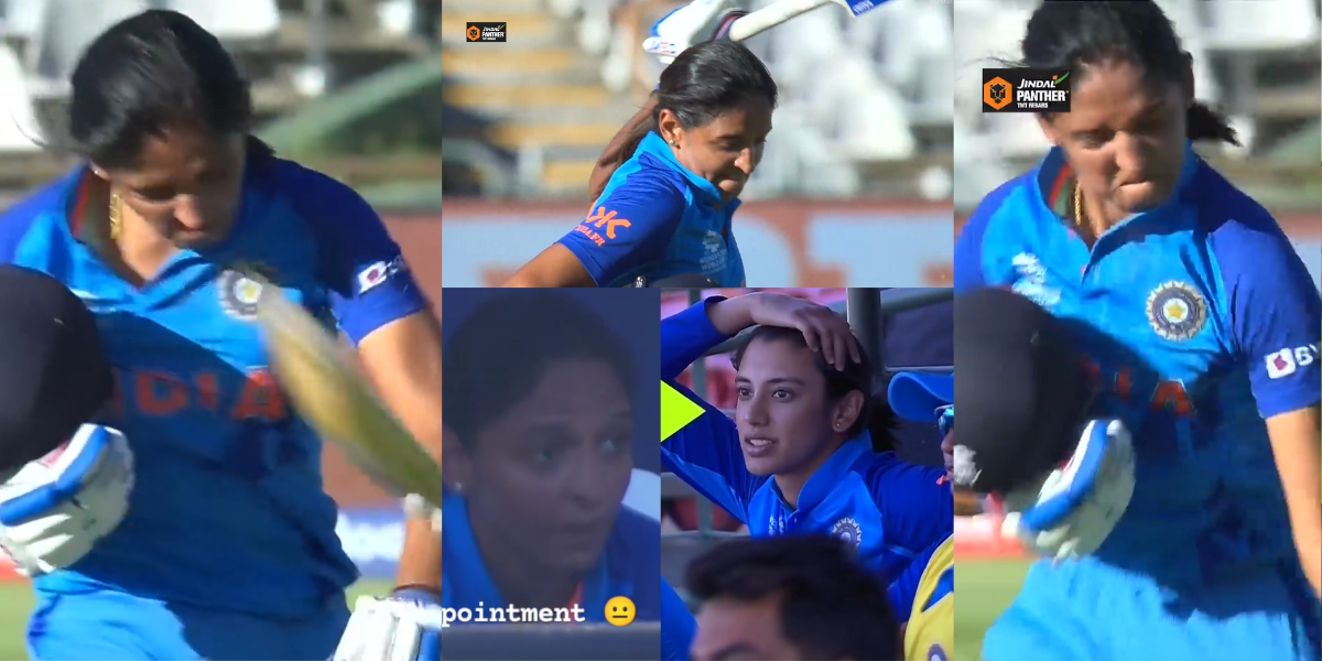 VIDEO: पहले पटका बल्ला, फिर गुस्से से हुईं आगबबूला, रनआउट होने पर बुरी तरह बौखलाई हरमनप्रीत कौर, ड्र...