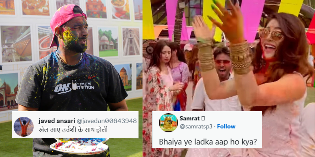 "उर्वशी भाभी को रंग लगा आए", होली पर रंग-गुलाल लेकर उतरे Rishabh Pant, फैंस ने जमकर लिए मजे