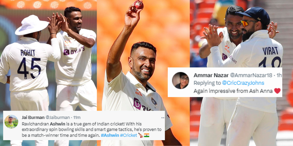 अहमदाबाद टेस्ट में दूसरे दिन R Ashwin ने लगाया विकेटों का 'छक्का', तो सोशल मीडिया पर जमकर हुई तारीफ