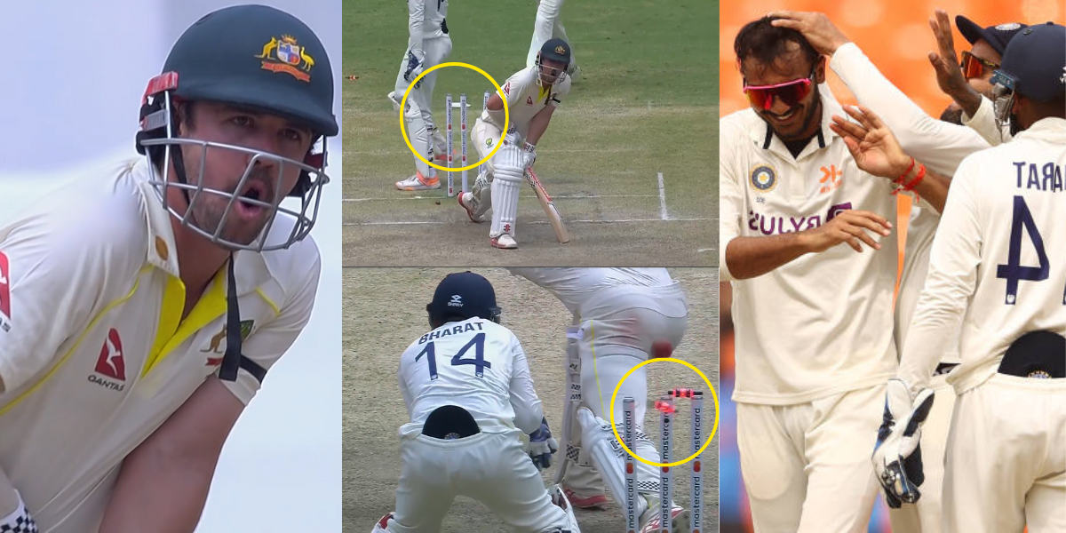 VIDEO: टप्पा पड़ते ही विकेटों में घुस गई Axar Patel की गेंद, तो खुला का खुला रह गया ट्रेविस हेड का मु...