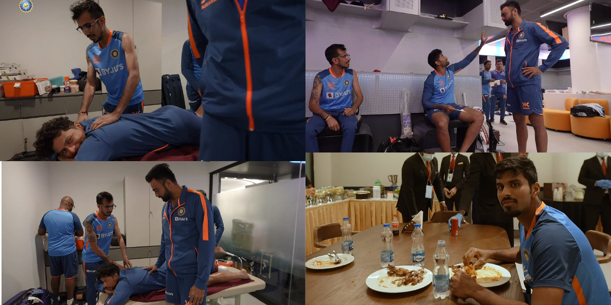 Team India Video: उनादकट ने कराई ड्रेसिंग रूम की सैर, चहल ने किया कुलदीप का मसाज, तो वायरल वीडियो मे...
