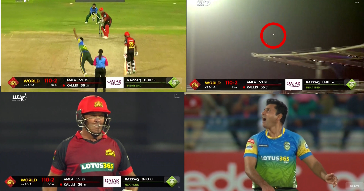 LLC 2023: Jacques Kallis का गगनचुंबी छक्का देख Abdul Razzaq के उड़े होश 