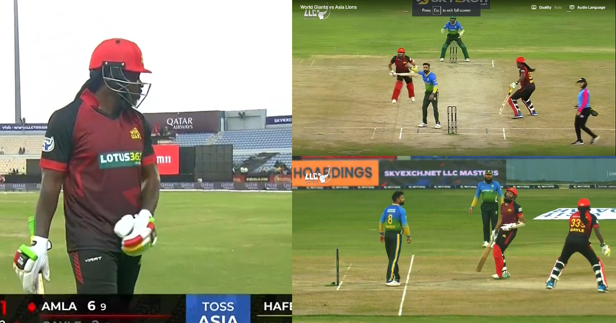 VIDEO: हाशिम आमला की बेवकूफी ने Chris Gayle को करवा दिया RUN-OUT, तो पवेलियन लौटते हुए यूनिवर्स बॉस...